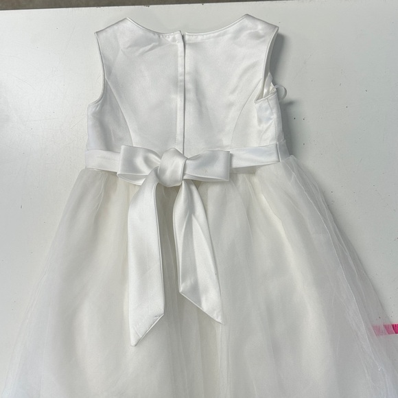 David’s Bridal Beaded Applique Flower Girl Dress Tulle Wedding 5 - Picture 8 of 8